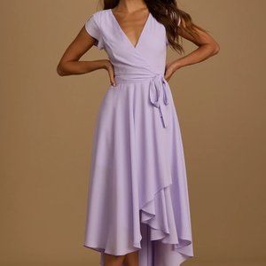 French Countryside Lavender High-Low Dress
